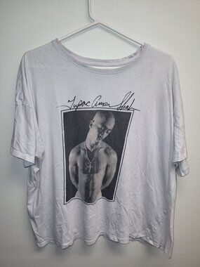 2Pac Tupac Shakur Graphic T-Shirt White XL Bravado Licensed